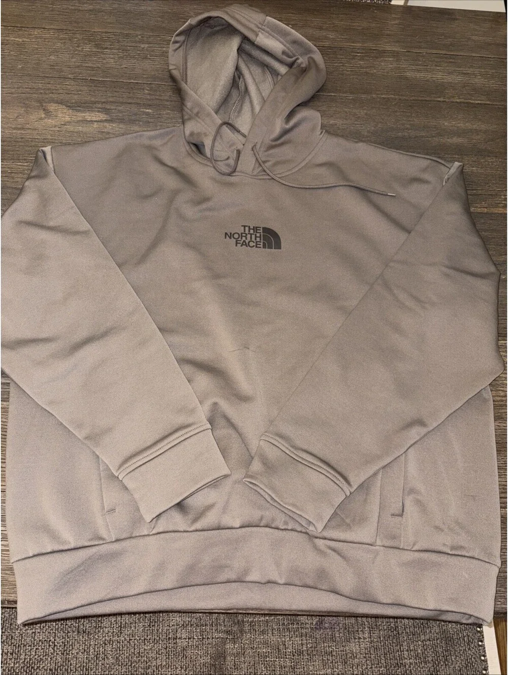 The North Face Men's Gray Heather Long Sleeve Pullover Hoodie Size Large